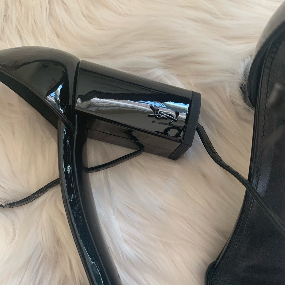 🥰Sold🥰Saint Laurent Monogram Crisscross Sandal - Picture 4 of 4